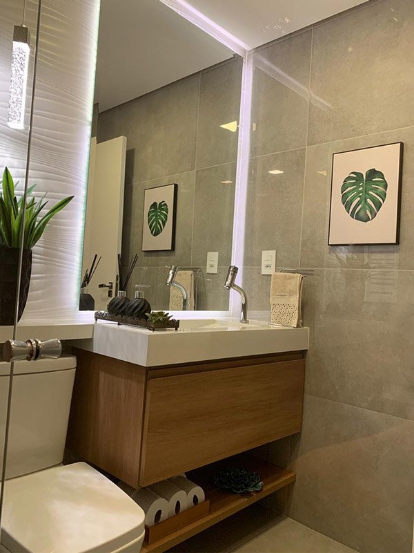 Bancada com pia planejada